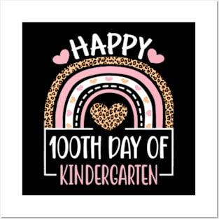 100th Day Of Kindergarten Funny 100 Days Of School Teacher Posters and Art